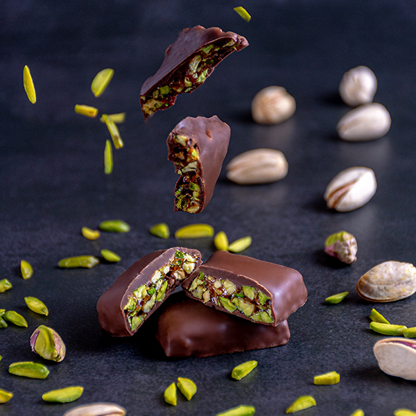 Milk Chocolate Covered Pistachio Croquant