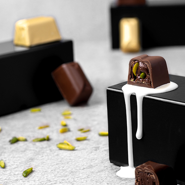 Crushed Pistachio Milk Chocolate Praline