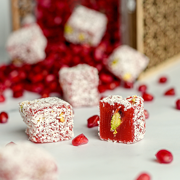 Pomegranate & Pistachio Turkish Delight