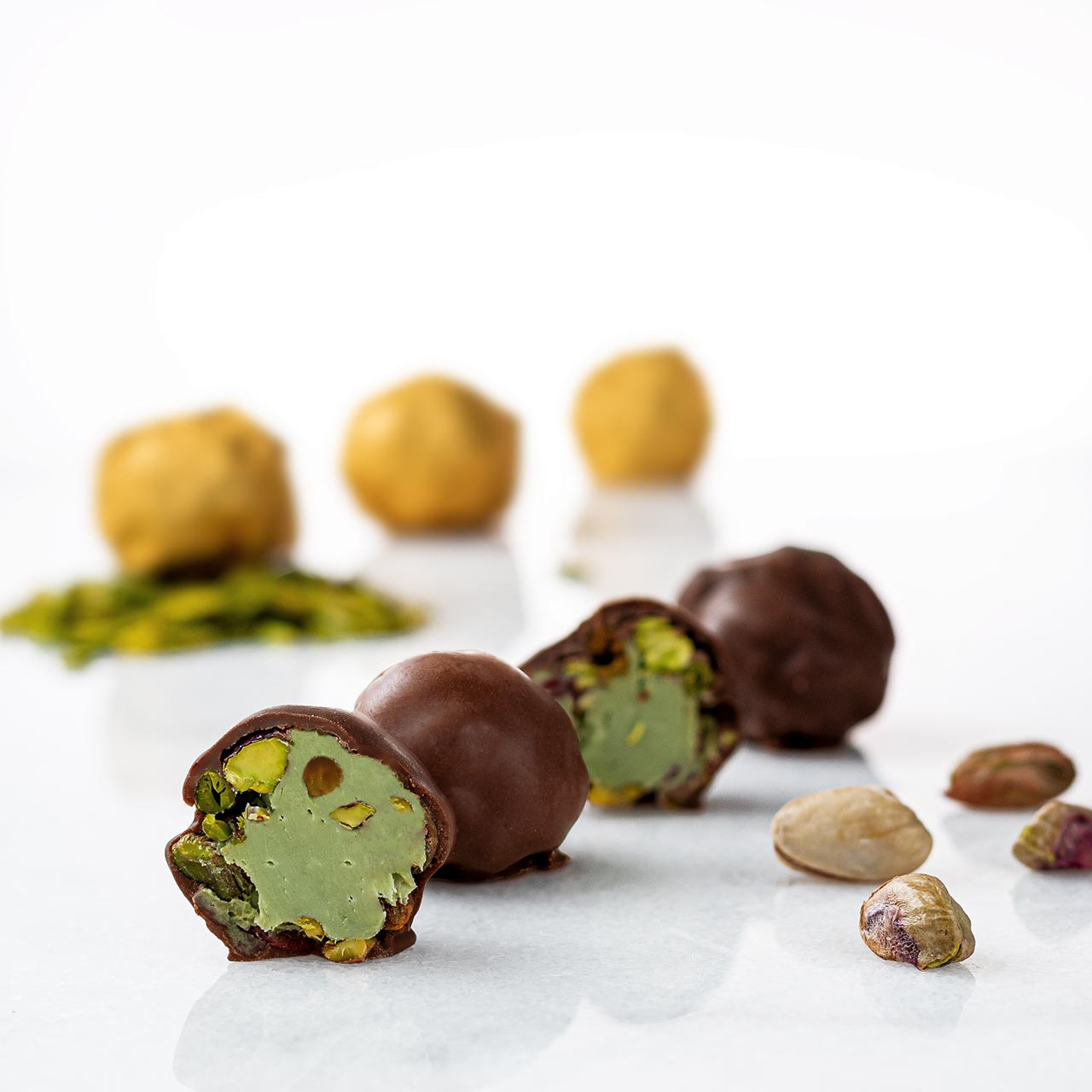 Milk Chocolate Pistachio Truffle