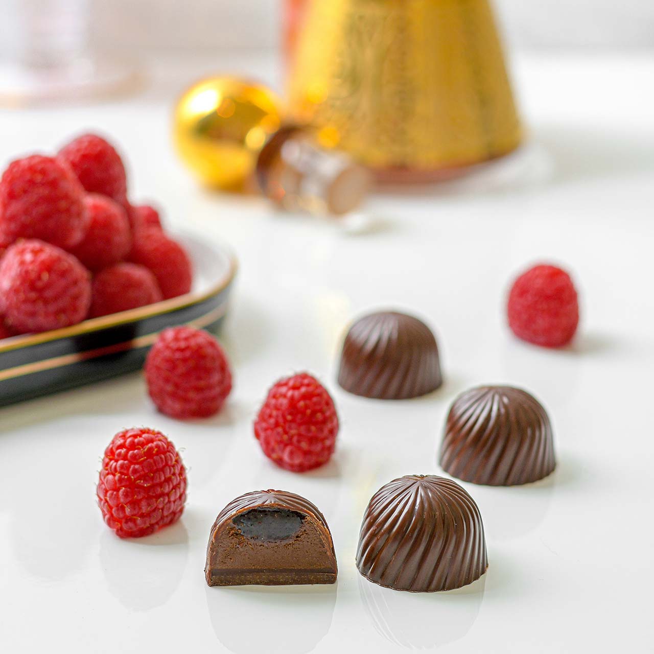 Dark Chocolate with Raspberry Cream