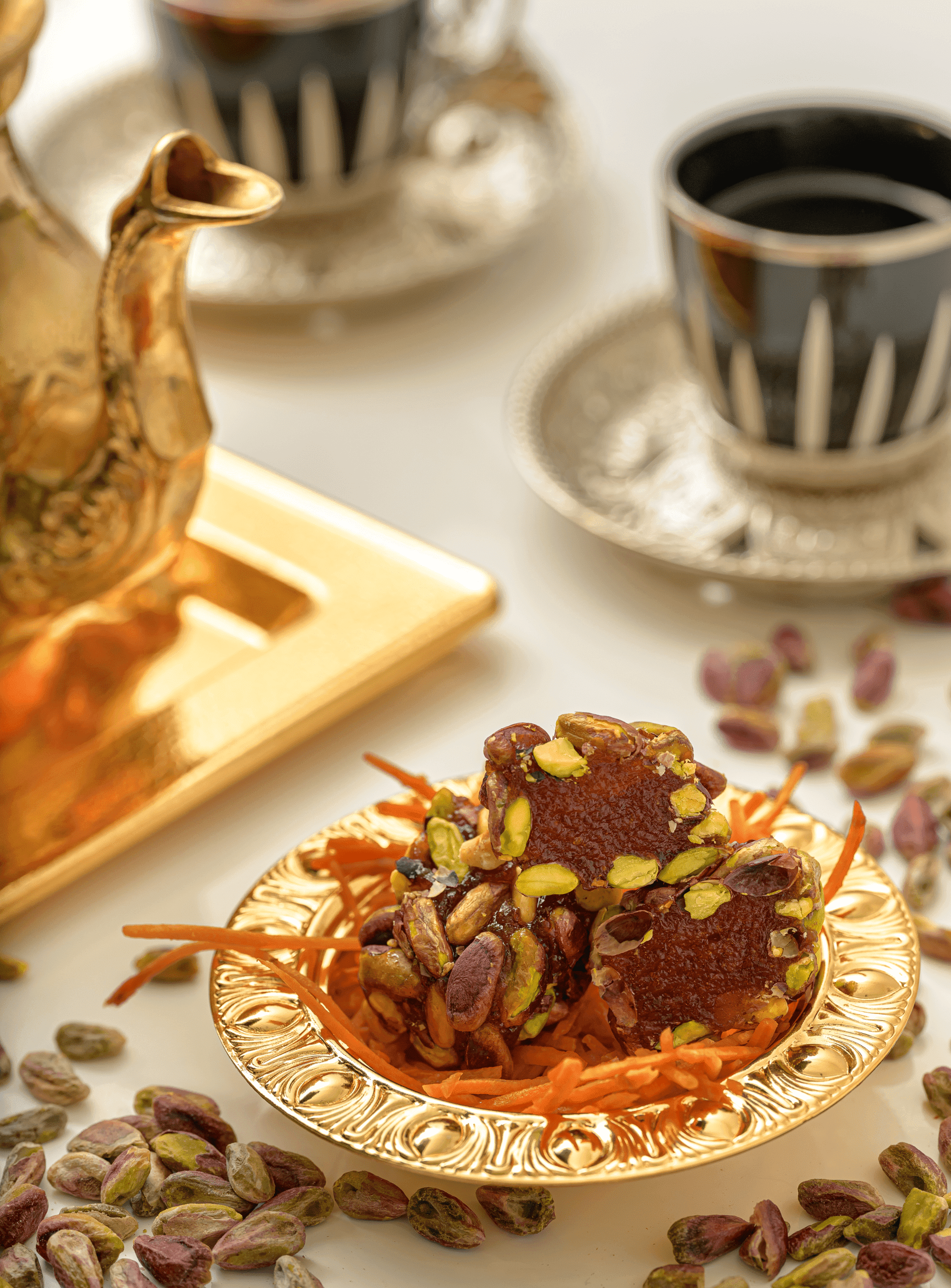 Jazaria with whole Antep pistachios