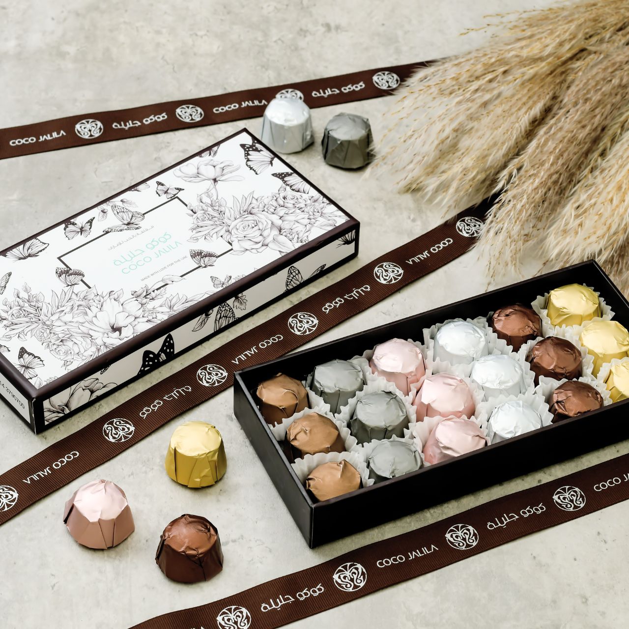 Coco Bloom Box with 18 Assorted Chocolates