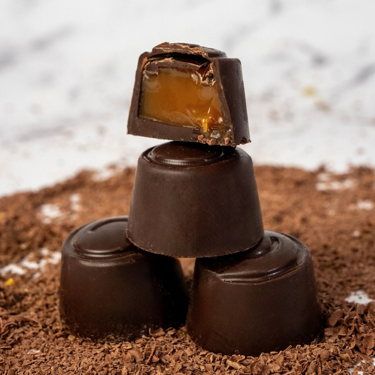 Milk Chocolate Caramel Filled Praline