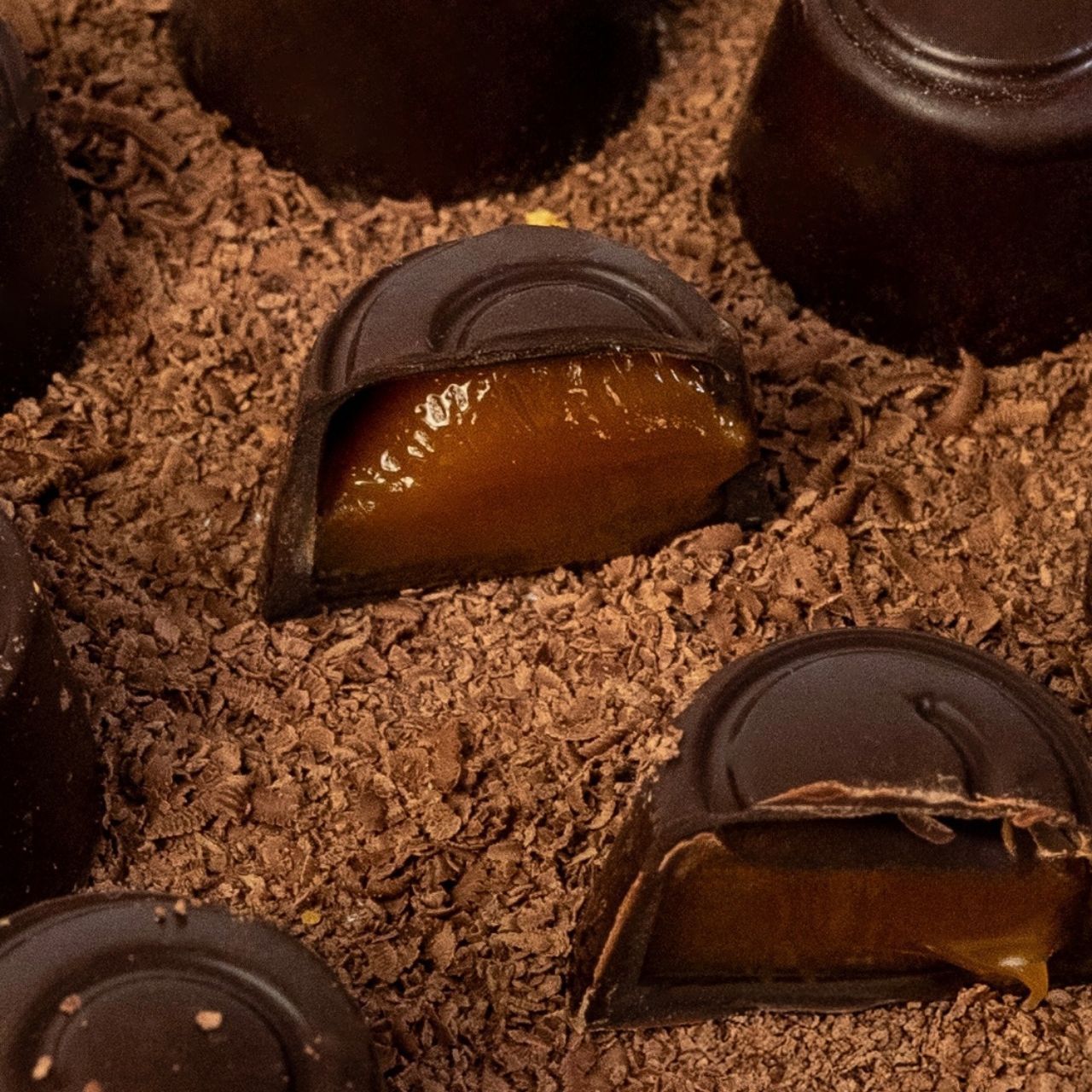Milk Chocolate Caramel Filled Praline