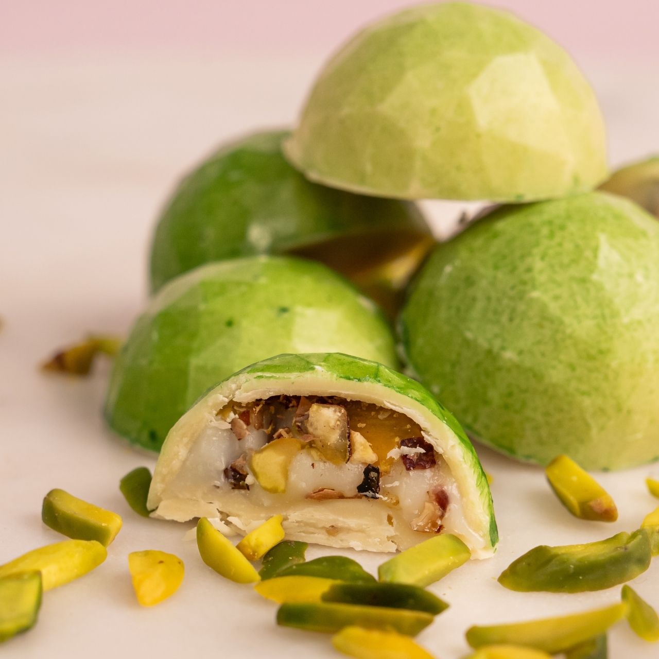 White Chocolate Pistachio & Mastika