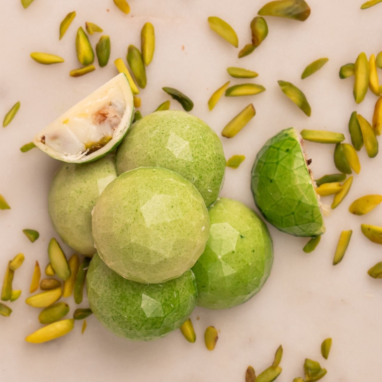 White Chocolate Pistachio & Mastika