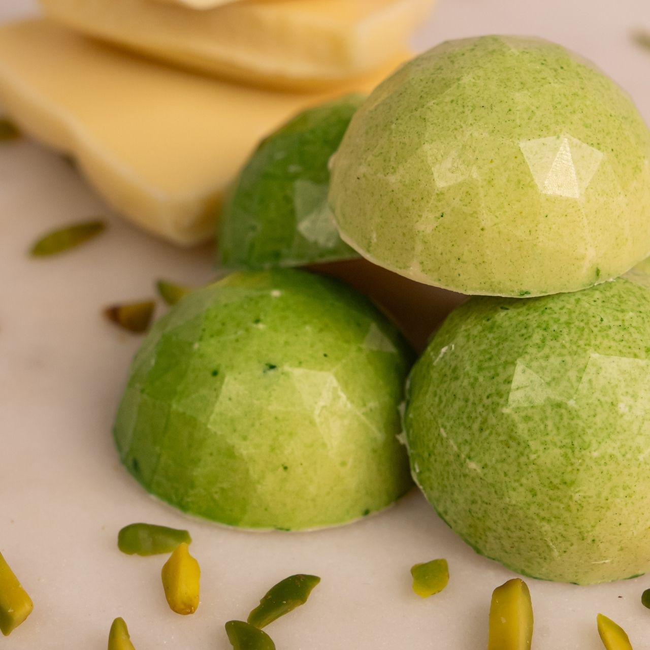 White Chocolate Pistachio & Mastika