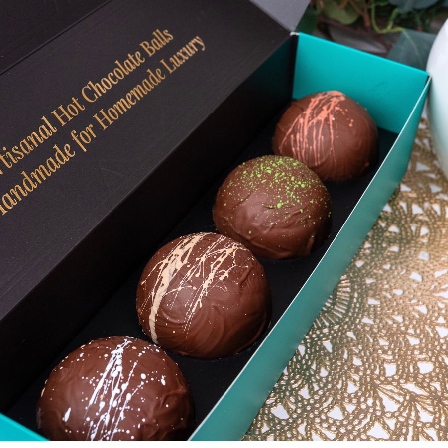 4-Piece Festive Hot Chocolate Balls